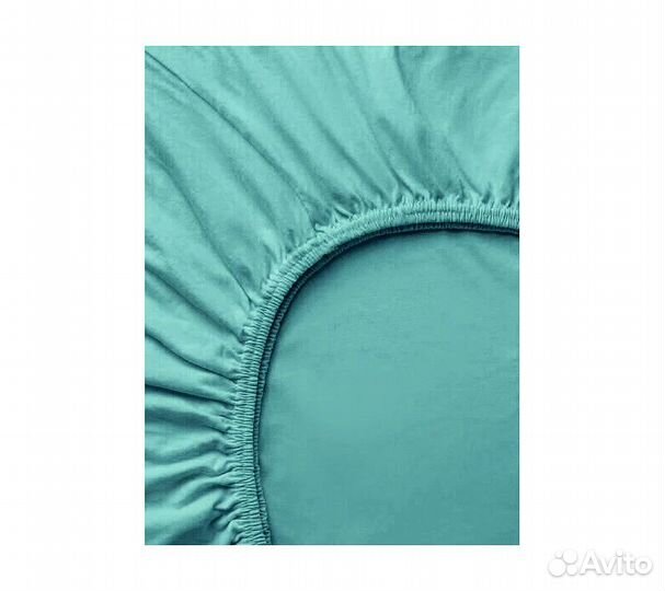 Простынь GoodNight Трикотаж 180х200х20 Зеленый на