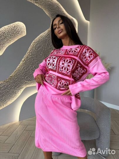 Трикотажный костюм двойка