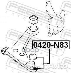 Опора шаровая переднего нижнего рычага (mitsubi
