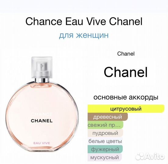 Chanel Chance Eau Vive оригинал распив