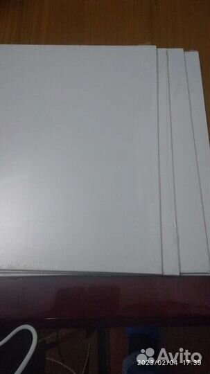 Холст грунтованный на картоне