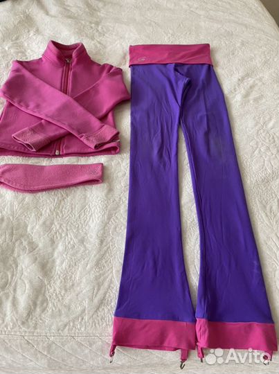 Костюм фигуриста+повязка+Спинер + скакалки