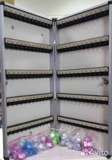 Ключница настенная металлическая на 72, 96, 120 кл