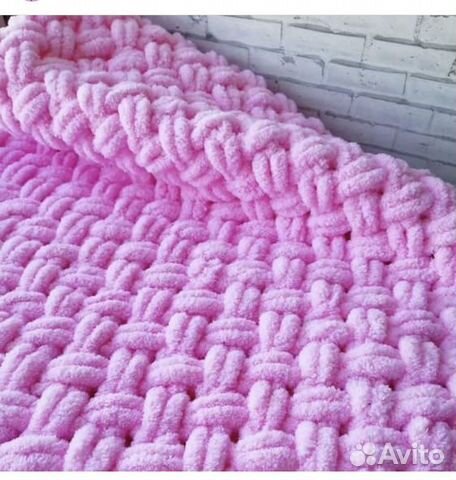 Плед детский вязаный