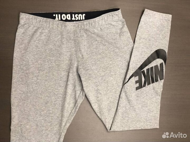 Nike L Оригинал Лосины Леггинсы Хлопок Женские