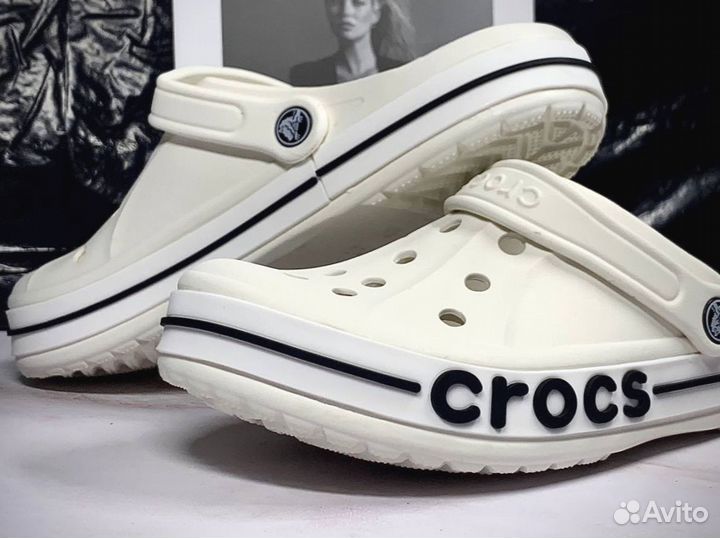 Crocs сабо белые 38-39 размер