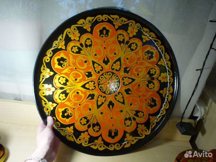 Набор посуды хохлома дерево ручная роспись СССР