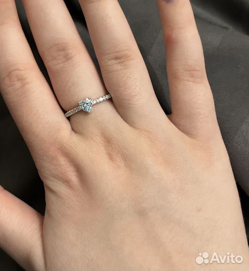 Кольцо серебро 925 17.5