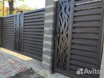 Откатные ворота с установкой