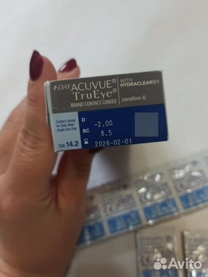 Линзы 1-day acuvue trueye -2. 00