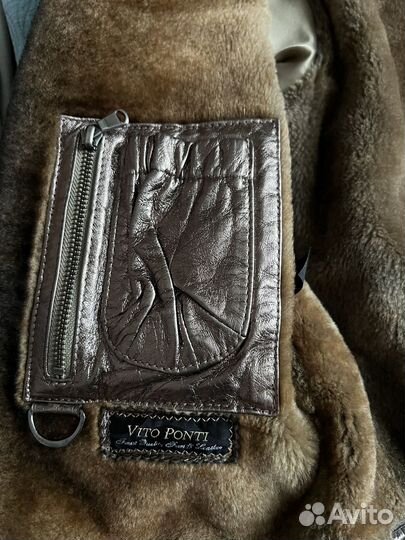 Дубленка натуральная винтажная женская короткая