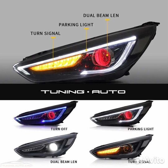 Фары Ford Focus LED P7841