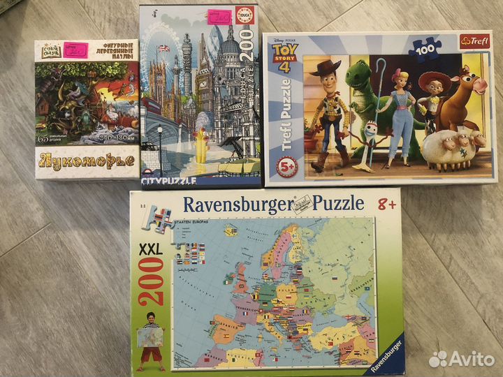 Пазлы Ravensburger, Djeco, Schmidt, Mideer, Trefl