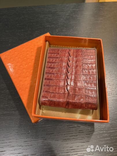 Кошелек (портмоне) мужской из кожи крокодила
