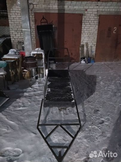 Сани волокуши для снегохода из пнд