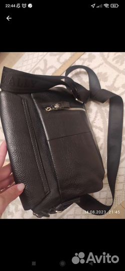 Мужская кожаная сумка бу bally