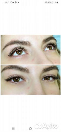 Наращивание ресниц,ламинирование бровей