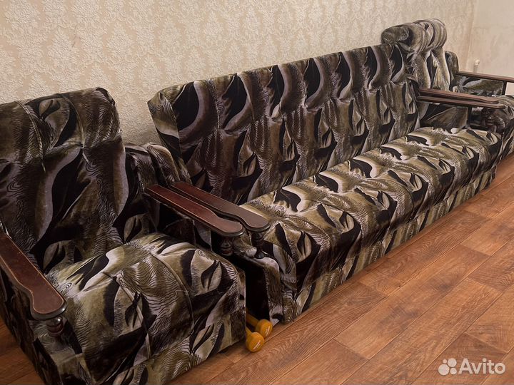 Диван и 2 кресла бу