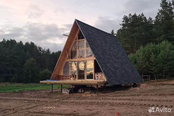 Строительство каркасных домов A-фрейм (A-frame)