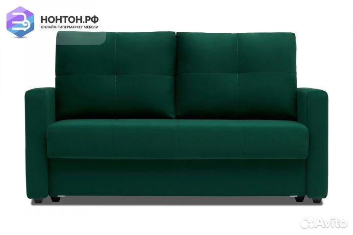 Диван шагающая еврокнижка Вита изумрудный