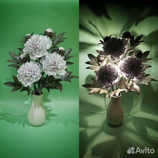 Светильник пионы