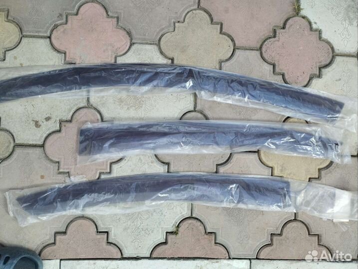 Молдинги на двери ветровик Мазда 6 gh