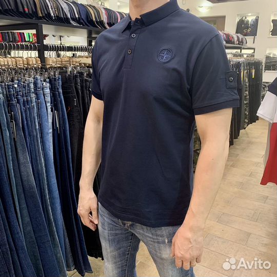 Футболка поло stone island