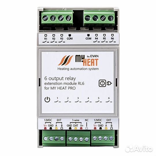 Блок релейный расширения MY heat RL6
