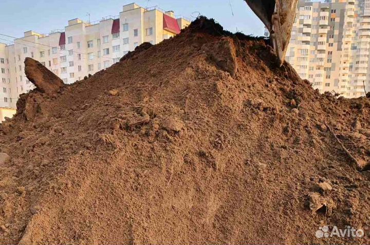 Земля для поднятия. земля котлованная. Суглинок