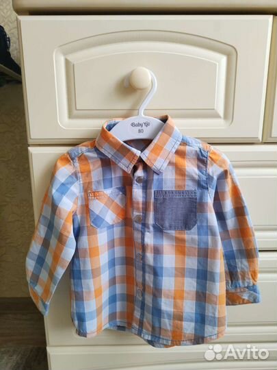 Рубашки на мальчика 74 80