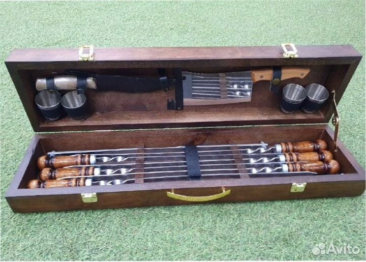 Подарочные шампура в кейсе