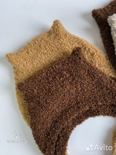 Шапка Букле котошапочки вязаные