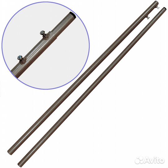Мачта для антенны стальная телескопическая 4м
