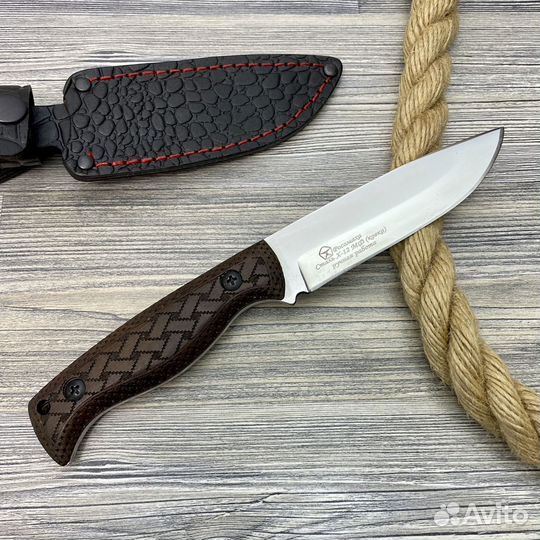 Нож охотничий из стали Х12мф