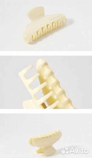 Заколка для волос - крабик Assoro - слоновая кость