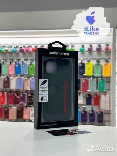 Чехол AMG для iPhone 13 Black (9181)