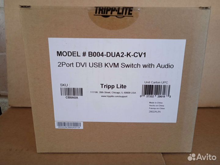 KVM-переключатель Tripp Lite B004-VUA2-K-cv1