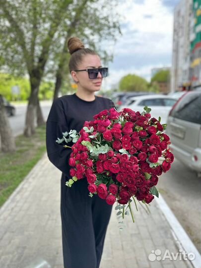 Роза пионовидная доставка опт 101 51 25 15