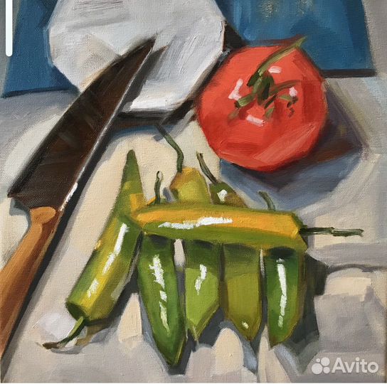 Картина маслом на холсте 30х30см