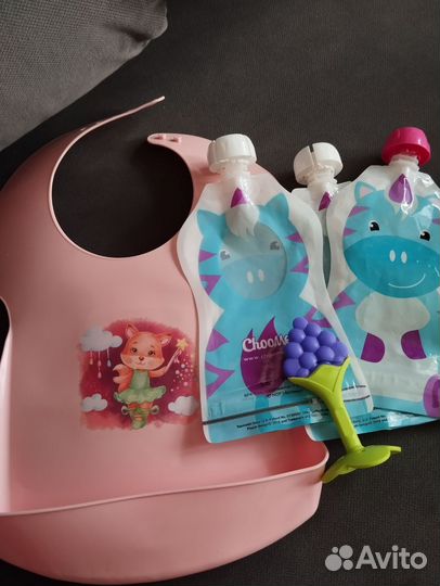 Многоразовые зип-пакеты+грызунок+ слювчик