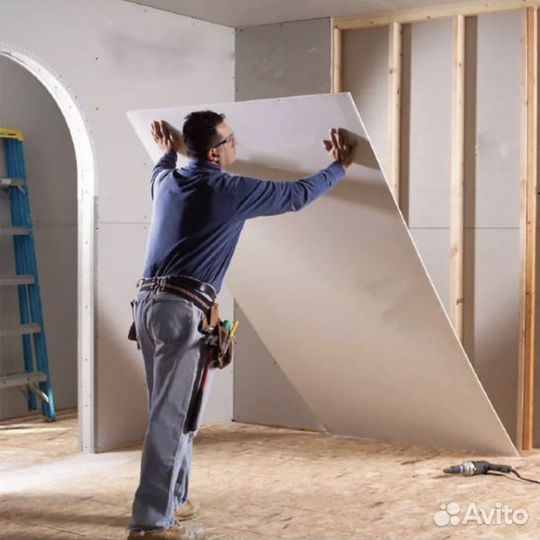 Работа гипсокартонщика