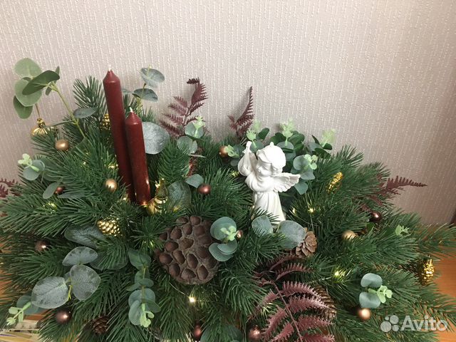 Новогодняя композиция на стол