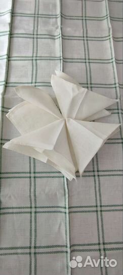 Скатерть новая натуральный лён