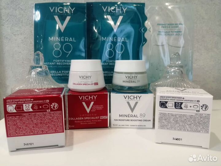 Vichy liftactiv/mineral89/normaderm крем, маска