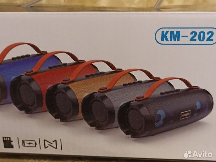 Портативная колонка новая kimiso км-202 синяя
