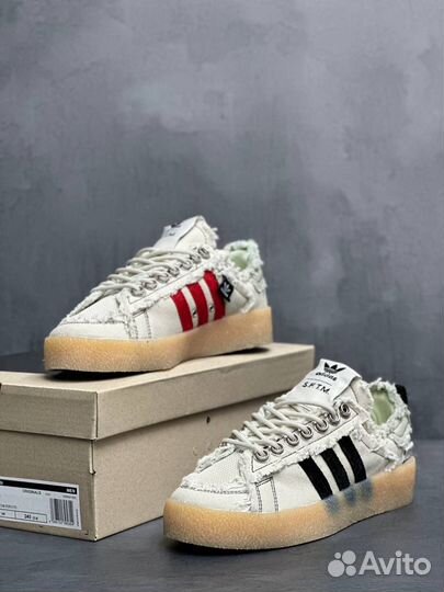 Кроссовки Adidas x Sftm Campus 80s (белые)