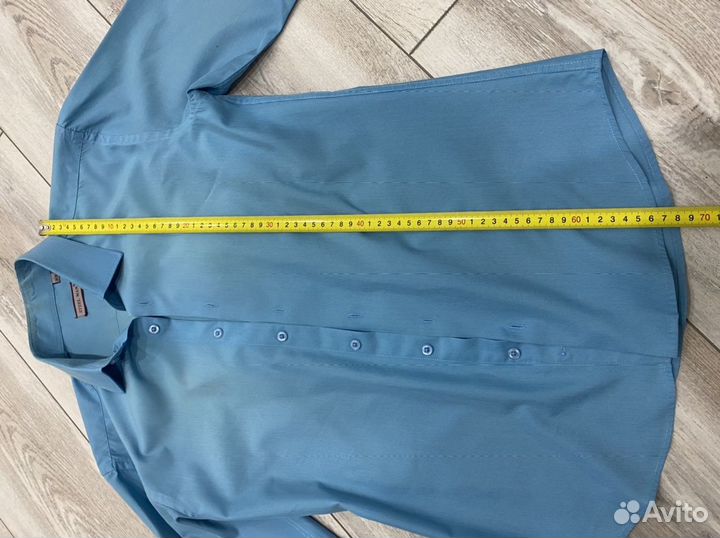 Рубашка мужская бирюзовая s