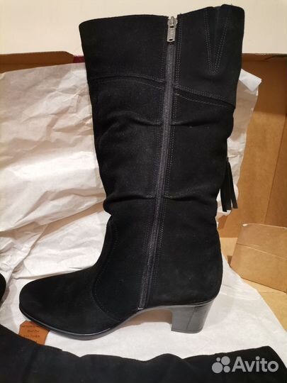 Зимние женские сапоги 38 натуральная замша