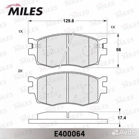 Колодки тормозные hyundai accent/i20/KIA RIO 05- п