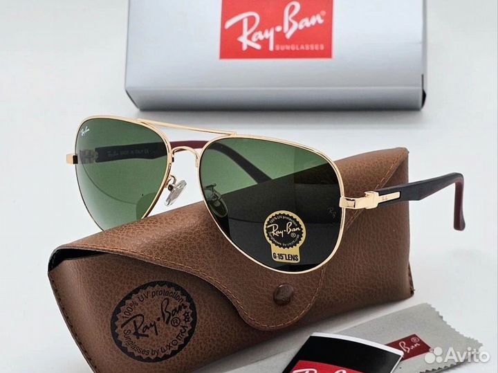 Солнцезащитные очки мужские ray ban стекло